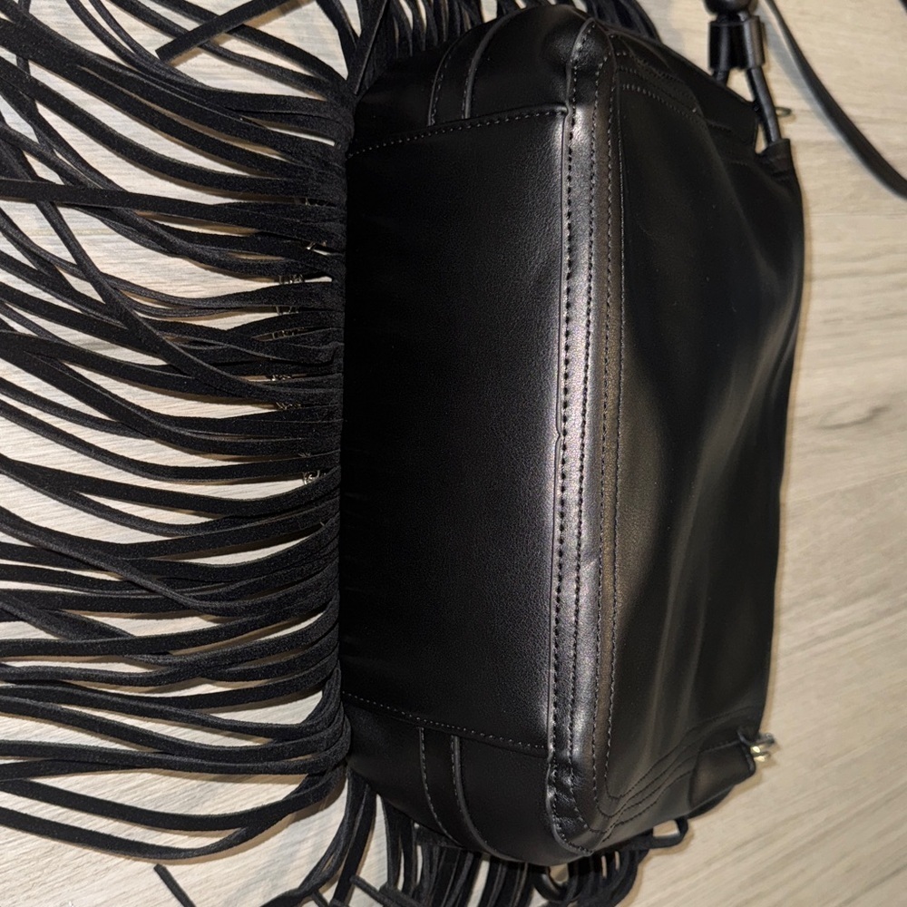 Suede Fringe Shoulder Bag - Picture 10 of 10